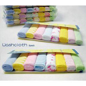 8PCS 아기 수건 세트, 부드러운 흡수성 유기농 면화 빨 수있는 타액 수건 얼굴 물티슈, 신생아 목욕 얼굴 수건 무작위 색상