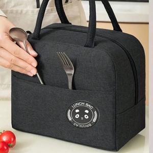 1pc-절연 도시락 가방 두꺼운 학생 휴대용 점심 가방