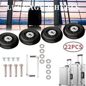 22 개/대 가방 휠 Dia40mm/50mm/60mm 수하물 바퀴 교체 가방 수리 Accessorie 내구성 음소거 가방 캐스터