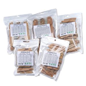 150PCS 300PCS 저항기 키트 1W 2W 3W 5W 5% 30Kinds X 10PCS 탄소 필름 저항 0.1-750ohm 세트 1k-820K 30Kinds X 5PCS hjxrhgal