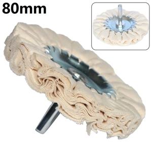 1pc 80mm 3 인치 코튼 기도 버핑 휠 천 오픈 바이어스 폴리싱 버프 휠 폴리싱 Recessed Aread Mag Wheels