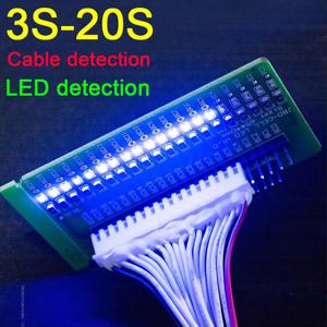 3S ~ 20S LED 감지 보드 케이블 테스터 라이트 리튬 이온 LifePo4 리튬 배터리 보호 보드 4S 7S 8S 10S 13S 14S 16S BMS