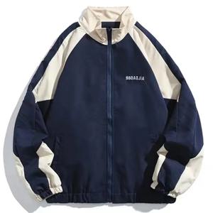 반사 스트라이프 자켓 2023 남성 힙합 streetwear 코트 지퍼 업 자켓 윈드 브레이커 하라주쿠 얇은 코트 스포츠 블랙 블루