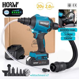 노즐 먼지 제거 기계가있는 Hormy 6IN1 무선 공기 송풍기 Makita 18V 배터리 용 다기능 먼지 송풍기 팽창기 진공 도구