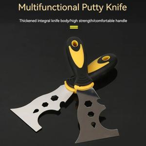 다기능 사용 퍼티 나이프, 스테인레스 스틸 페인트 스크레이퍼 제거, 벽지 캔 오프너, 가정용 DIY 건설 도구