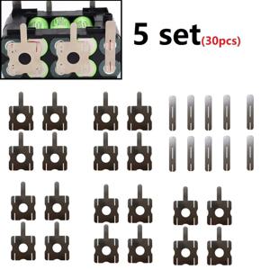 30pcs 스폿 용접 니켈 플레이트 Makitas 니켈 도금 강철 스트랩 스트립 시트 배터리 용 5Set 배터리 도금 니켈 시트