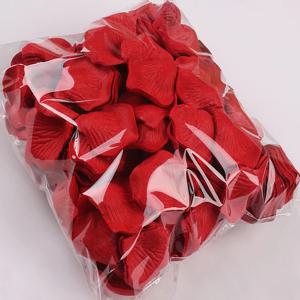 100pcs 다채로운 사랑 로맨틱 따뜻한 실크 로즈 인공 꽃잎 웨딩 파티 핑크 붉은 꽃 호의 장식 장미 용품