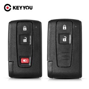 KEYYOU 2/3 버튼 Toyota Prius Corolla 용 원격 키 쉘 2004 2005 2006 2007 2008 2009 Verso Camry 스마트 자동차 키 케이스
