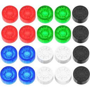 DAIERBUM 20PCS 풋스위치 토퍼 기타 페달 토퍼 멀티 컬러 페달 버튼 캡 페달 보드 용 기타 페달 스톰프 손잡이