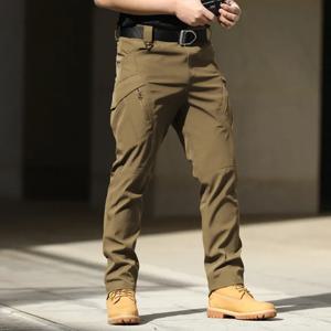 봄 가을 IX7 IX9 코튼 스트레치 야외 9 TAD 전술 남자 전투 SWAT 육군 카고 바지 하이킹 캠핑 야외 바지