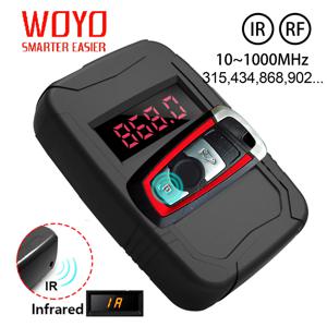 WOYO 모든 자동차 키 주파수 테스터 리모컨 감지기, IR RF 문짝 TV 원격 검사 도구, 10-1000MHZ, 315,433,868MHZ