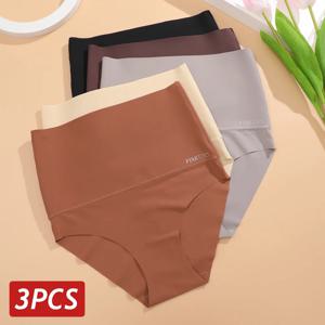 3 개/대 여성 고층 원활한 Shapewear 바디 슈트 얼음 실크 배꼽 컨트롤 엉덩이 기중 팬티 여성 슬리밍 부드러운 속옷