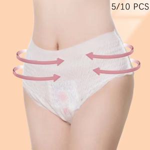 5/10Pcs 일회용 산후 바지 가벼운 얇은 통기성 출산 속옷 제왕 절개 어머니에게 권장 80-140KG