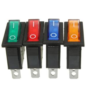 8/24Pcs AC 250V/15A 125V/20A 조명 LED On/Off SPST 3 핀 2 위치 미니 보트 로커 토글 스위치 스냅 가정용 DIY