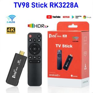 TV98 TV 스틱 안드로이드 12.1 4K HD 2G 16G TV 박스 2.4G 5G 듀얼 Wifi 스마트 TV 박스 미디어 플레이어 TV 수신기 Andriod TV 스틱