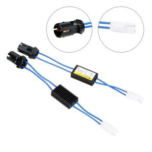 자동차 LED 디코더 OCB 부하 저항 경고 취소 장치 디코더 2Pcs 자동차 조명 오류 없음 Canbus 케이블 T10 12V