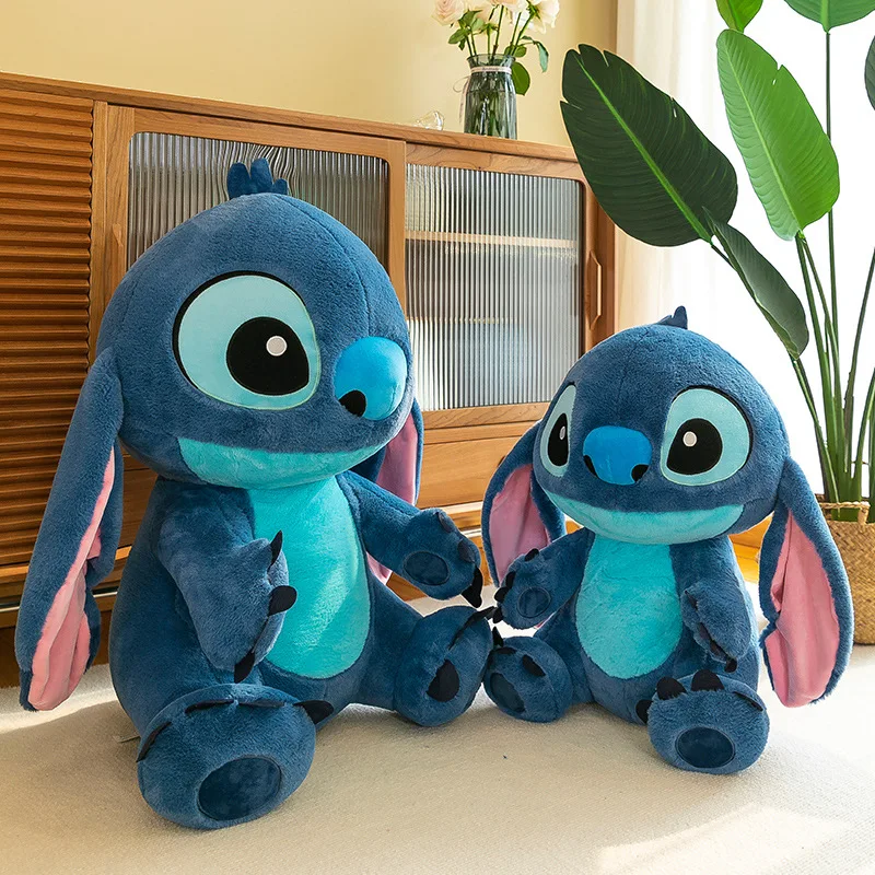 32cm Kawaii 릴로 스티치 부드러운 플러시 장난감 인형 블루 컬러 인형 그림 플러시 어린이 선물