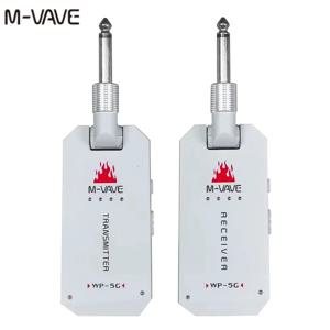 M-VAVE WP-5G 무선 기타 시스템/5.8G/충전식 오디오 송신기 수신기/C형 케이블/기타 앰프 액세서리용
