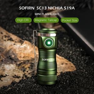 Sofirn SC13 519A 5000K 미니 강력한 Led 조명 LED 1100lm 18350 자기가 있는 충전식 손전등