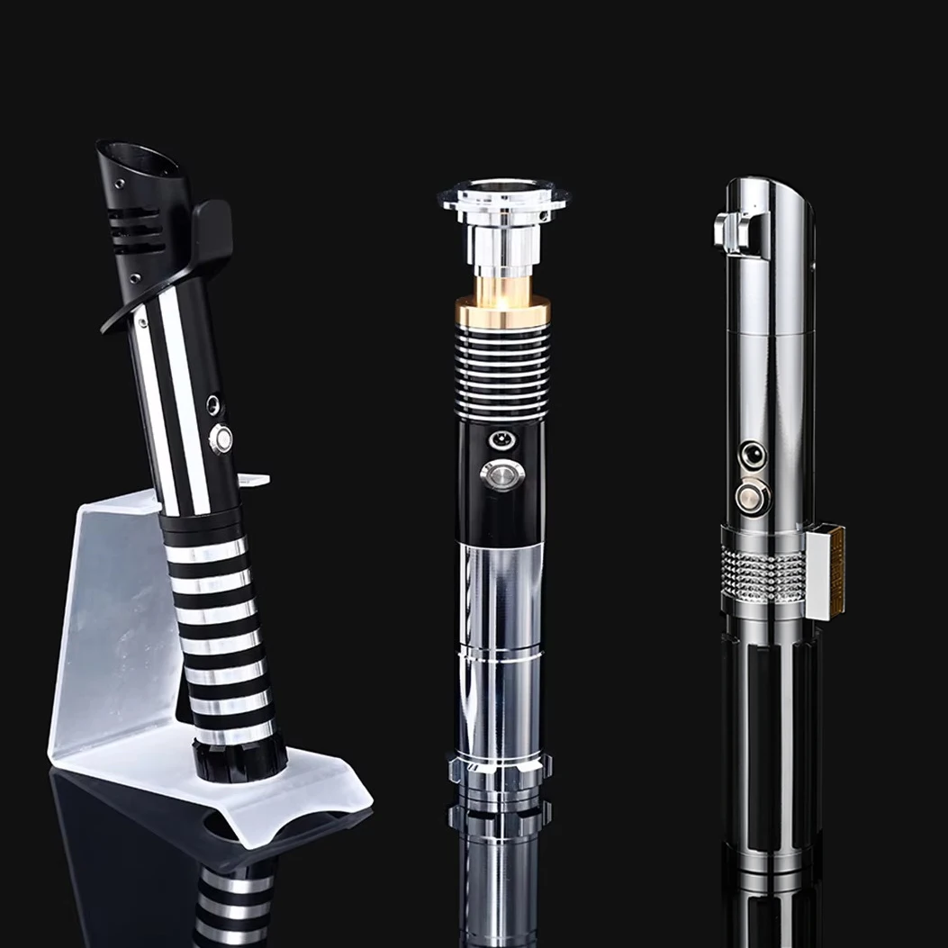 Luke RGB 16 색 가변 금속 핸들 광선 검, 사운드 효과 FX 결투 광선 검 금속 알루미늄 핸들 광선 검