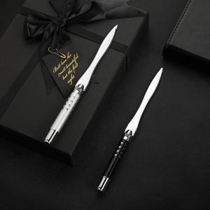 1pc 봉투 오프닝 금속 편지 오프너, 금속 절단 편지 오프너, 크리 에이 티브 오피스 선물 선물 절단 편지 칼