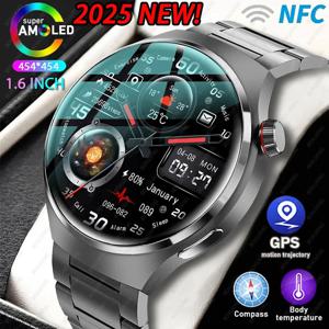 화웨이 시계 4 프로 스마트 시계 남자 GPS 스포츠 트래커 NFC 1.53 