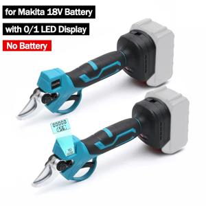 브러시리스 전동 전지가위 25mm 정원용 전지가위 0/1 LED 디스플레이 무선 전동 정원 가위 마키타 핀 호환