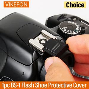 VIKEFON 1pc BS-1 플래시 신발 보호 커버 SLR DSLR 디지털 카메라 보호 캡 액세서리 Canon/Nikon/Pentax