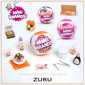 Zuru 미니 브랜드 장난감 5 서프라이즈 미니 브랜드 장난감 미니어처 장난감 미스터리 블라인드 박스 Foodie 공 만들기 원래 미니어처 장난감
