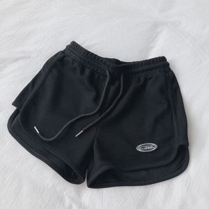 여성 캐주얼 루즈 드로우 스트링 스포츠 반바지 탄성 높은 허리 피트니스 러닝 a 라인 반바지 기본 요가 와이드 레그 바지 여름
