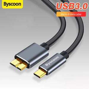마이크로 B USB 3.0 to 타입 C 케이블 어댑터 커넥터 5Gbps 외장 하드 드라이브 디스크 케이블 타입-C to USB 3.0 마이크로 B 하드 드라이브용