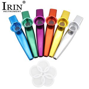 Kazoo 플루트 다이어프램이있는 IRIN Kazoos 입 금속 Kazoos 우쿨렐레 기타 동반자 표준 일반 크기 악기