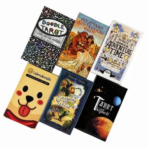 매일 마녀 타로 카드 영어 보드 게임 오라클 모험 시간 낙서 아르누보 애니메이션 안내 운세 운명 파티