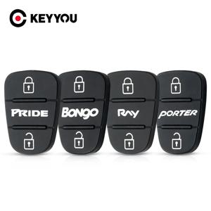 KEYYOU 3 버튼 고무 패드 현대 l10 l20 l30 Picanto Solaris RIO Sportage Elantra Kia Verna Picanto K2 K5 Cerato