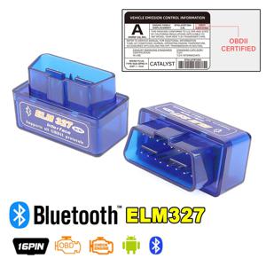 16 핀 인터페이스 V2.1 ELM327 Obd2 미니 코드 리더 스캔 도구 블루투스 자동차 스캐너 진단 도구 안드로이드 전화 용 obdii obd 2