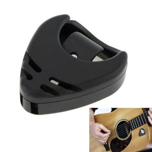1/5/10Pcs 기타 픽업 홀더 플라스틱 Plectrum 케이스 중재자 빠른 저장 자체 접착 삼각형 모양
