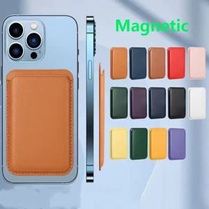 2024 럭셔리 마그네틱 가죽 지갑 케이스 iPhone 15 14 13 12 11 Pro Max 15Pro S23 카드 홀더 전화 가방 커버 액세서리