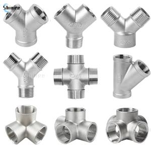 BSP 수 및 암 스레드, 3 4 5 웨이 티 Y X 파이프 피팅, 1/4 