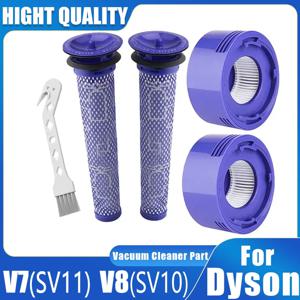 다이슨 V7 V8 무선 진공 청소기 교체용 프리 필터 및 포스트 필터 프리 필터 + HEPA 포스트 필터 키트 액세서리