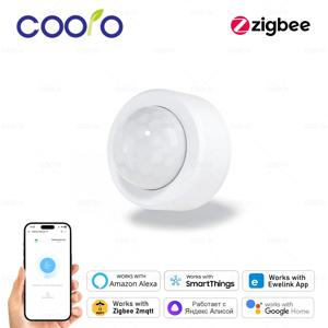 Zigbee 미니 PIR 모션 센서 인간 모션 적외선 감지기 보안 알람 Alexa Google 홈 Zigbee2MQTT 게이트웨이 필요