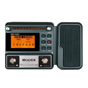 MOOER GE100 기타 멀티 이펙트 프로세서 이펙트 페달(루프 레코드 튜닝 탭 템포 리듬 스케일 및 코드 레슨 기능 포함)