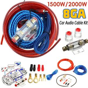 자동차 오디오 스피커 와이어링 키트, 자동차 파워 앰프 와이어링 키트, 60 AMP 퓨즈 거치대, 자동차 오디오 라인, 자동차 부품용 18GA, 1500W