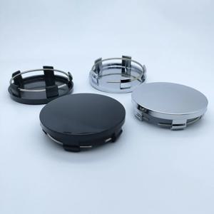 4pcs 60mm 새로운 ABS 블랙/실버 범용 자동차 휠 허브 센터 캡 커버 대부분의 자동차 트럭 바퀴 타이어 및 부품 마모 부품