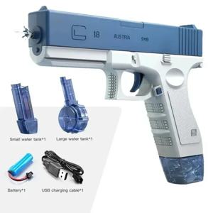 M1911 전기 물총 장난감 여름 야외 해변 대용량 재미 발사 수영장 성인 소년 슈팅 게임 장난감