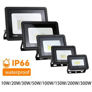 높은 밝기 LED 투광 조명 10W 20W 30W 50W 100W 150W 200W 300W AC110V/220V 정원 거리 야외 조명에 대 한 홍수 빛