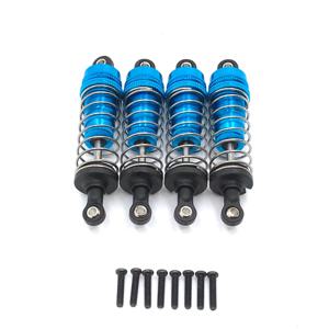Wltoys용 4PCs/1set 금속 전면 및 후면 범용 충격 흡수 장치 124019 144001   RC 자동차 업그레이드 부품