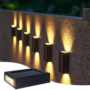 태양광 위 아래 스포트 라이트, 야외 가로등, 벽 조명 램프, 태양광 발전, 방수 태양광 램프, 정원 장식