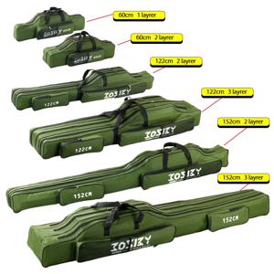 PROXPE고품질 다목적 옥스포드 천 접이식 낚싯대 가방, 낚싯대 도구, 낚시 기어 도구, 60-150 cm, 152 cm, 180cm