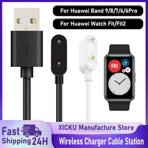 화웨이 시계 밴드 용 무선 충전기 케이블 스테이션 9 8 7 6 Pro Fit 2 3 Honor 스마트 시계 도크 USB 유형 C 고속 충전 어댑터
