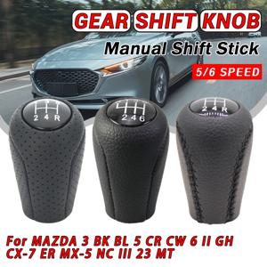 마쓰다 3 BK BL 5 CR CW 6 II GH CX-7 ER MX-5 NC III 23 MT 헤드볼용 공장 핫셀링 가죽 5단 6단 기어 변속 노브